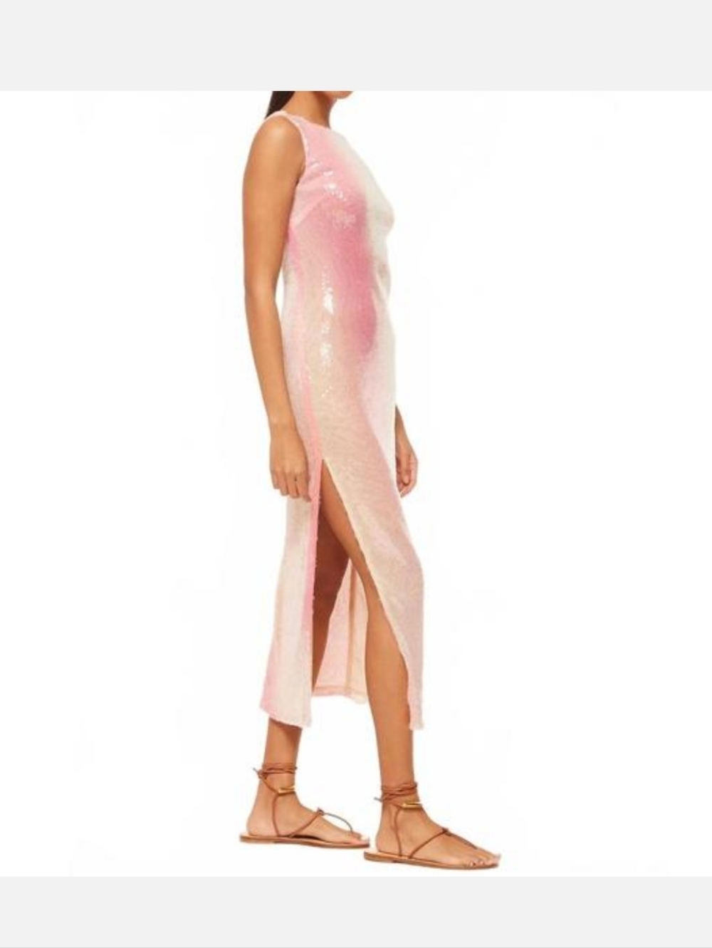 Misa Los Angeles Pink Ombre Sequin Maxi Dress - Picture 6 of 6
